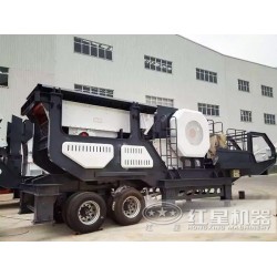 名副其實(shí)的一把手,移動石子破碎機(jī)現(xiàn)場碎石惹人驚嘆